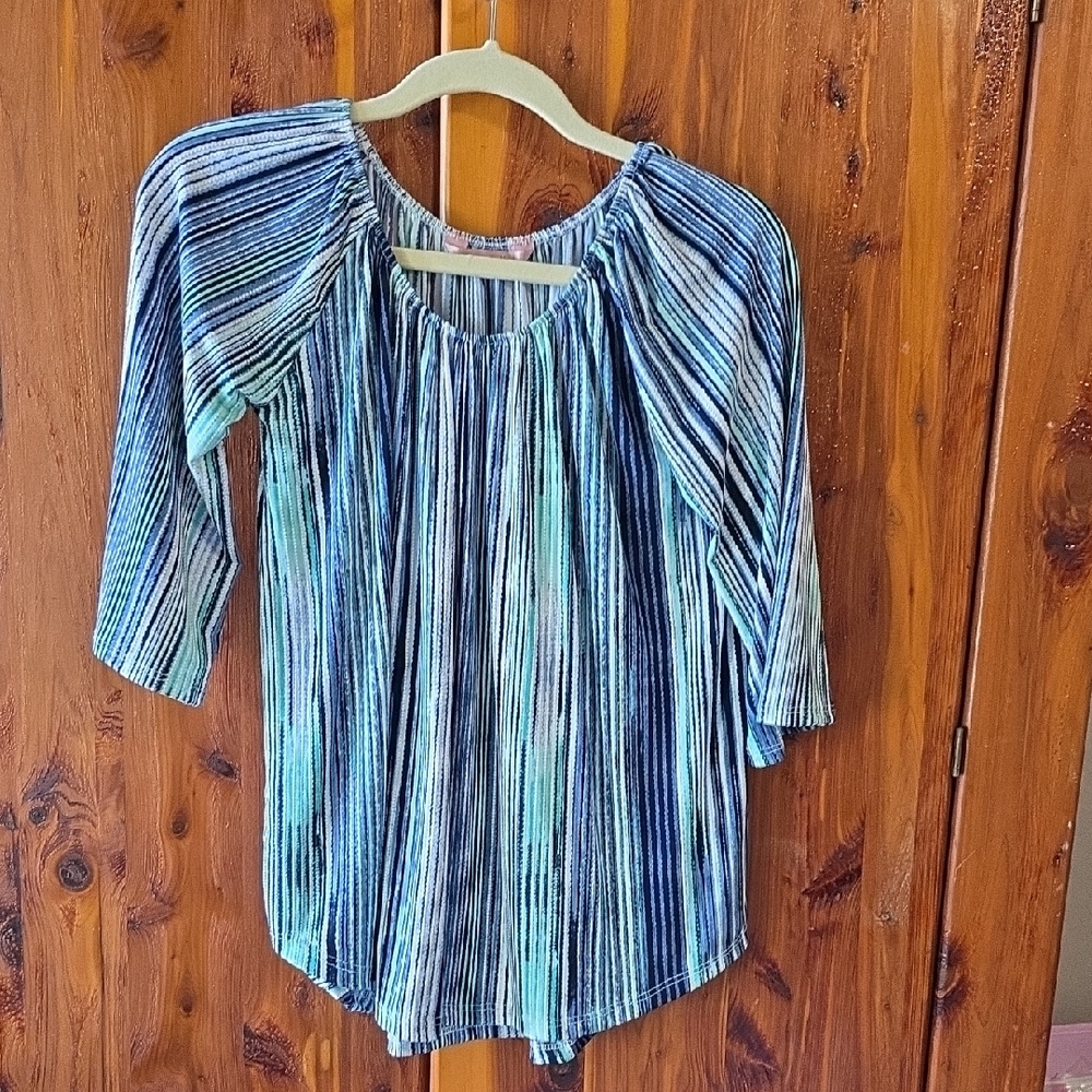 Amiana Multicolor Striped Blouse